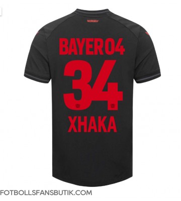 Bayer Leverkusen Granit Xhaka #34 Replika Hemmatröja 2023-24 Kortärmad